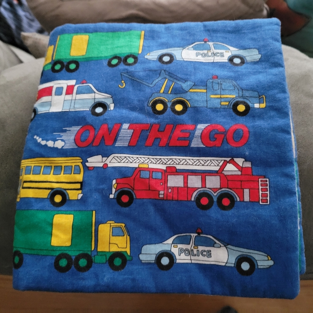 On The Go Cars and Trucks by Fabric Traditions Soft Book, Vehicles